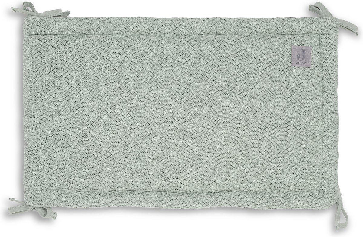 Cadre de Lit Jollein River Knit 180x35cm - Vert Cendre