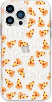 iPhone 13 Pro hoesje TPU Soft Case - Back Cover - Pizza