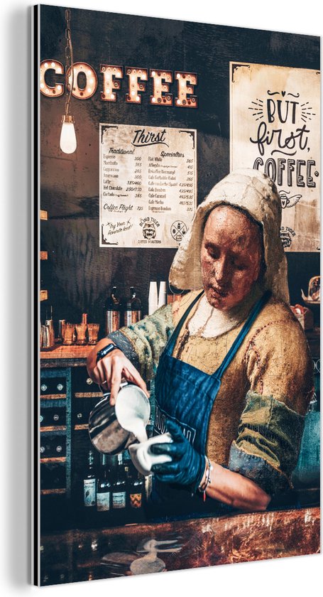 Behangcirkel - Koffie - Meisje met de parel - Barista - Vermeer