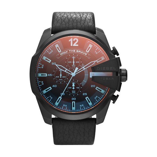 Diesel Mega Chief DZ4323 Herenhorloge 51 mm - Zwart