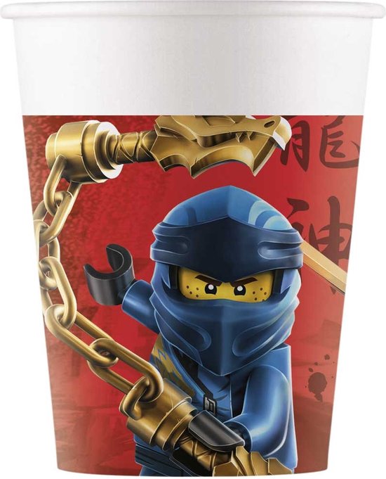 Procos Feestbekers Lego Ninjago 200 Ml Karton Rood 8 Stuks