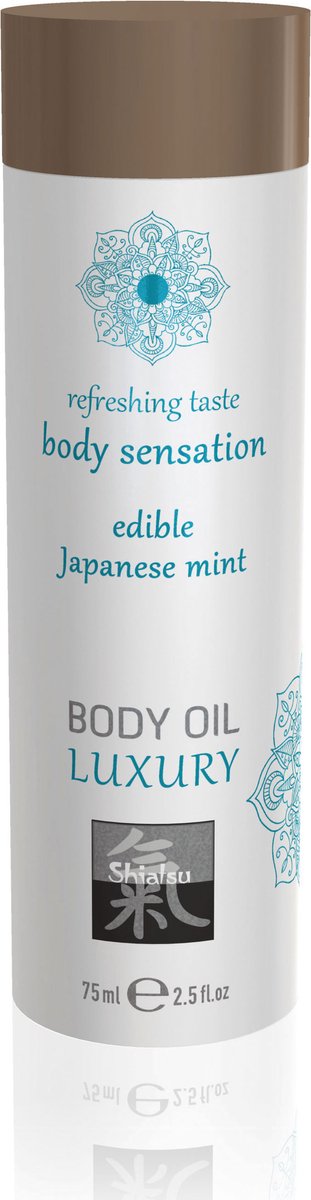 Goedkoopste Shiatsu Luxe Eetbare Body Oil - Japanese Mint