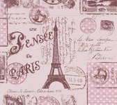 A.S. Création behangpapier marmer roze, donker paars en bruin - AS-936302 - 53 cm x 10,05 m