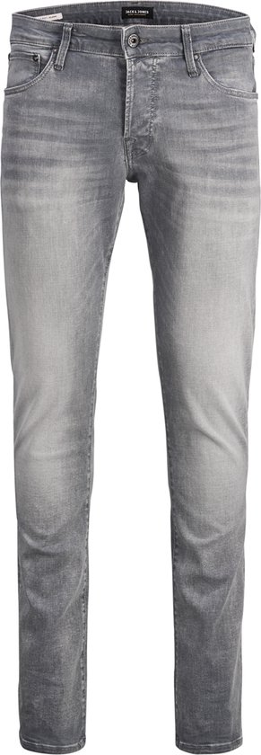JACK & JONES Glenn Icon loose fit - heren jeans - grijs denim - Maat: 27/30
