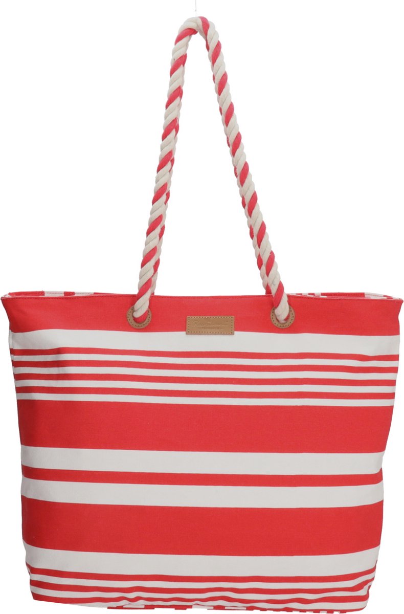 PE-Florence Leisure Strandtas - Rood Gebroken Wit