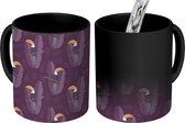 Magische Mok - Foto op Warmte Mokken - Koffiemok - Toekan - Jungle - Jongen - Design - Tak - Magic Mok - Beker - 350 ML - Theemok
