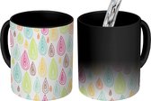 Magische Mok - Foto op Warmte Mokken - Koffiemok - Regen - Regenboog - Patronen - Magic Mok - Beker - 350 ML - Theemok