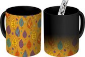 Magische Mok - Foto op Warmte Mokken - Koffiemok - Patronen - Abstract - Herfst - Magic Mok - Beker - 350 ML - Theemok