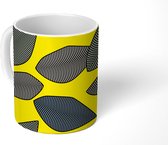 Mok - Koffiemok - Bladeren - Abstract - Patronen - Mokken - 350 ML - Beker - Koffiemokken - Theemok