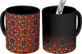 Magische Mok - Foto op Warmte Mokken - Koffiemok - Design - Bloemen - Abstract - Magic Mok - Beker - 350 ML - Theemok
