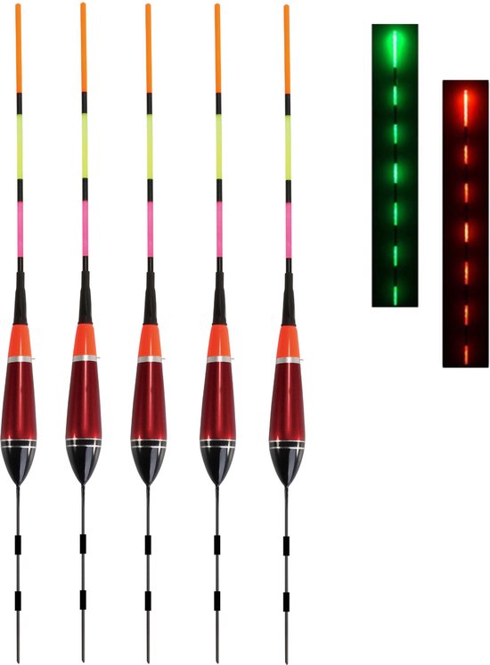 Dobbers LED kleurwissel Smart Waggler 12g / Beetdetectie / 5x stuks / zonder batterijen