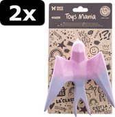 2x ! LATEX ZWALUW ROZE 14,5CM