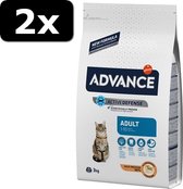 2x ADVANCE CAT ADULT CHICK/RICE 3KG