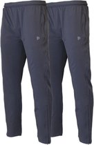 2-Pack Donnay 2-way stretch trainingsbroek - Sportbroek - Alex - Heren - Maat L - Donker grijs