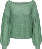 Only Trui Onlsunny L/s Balloon Pullover Knt 15254283 Creme De Menthe Dames Maat - L
