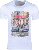Consenso - Heren T-Shirt - Havana - Wit