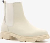 Harper leren dames chelsea boots - Beige - Maat 38 - Echt leer - Uitneembare zool