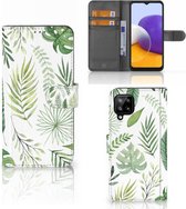 Wallet Book Case Samsung Galaxy A22 4G | M22 Smartphone Hoesje Leaves