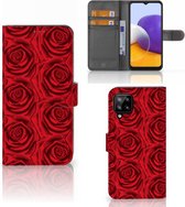 GSM Hoesje Geschikt voor Samsung Galaxy A22 4G | M22 Mobiel Bookcase Red Roses