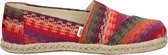 Toms Alpargata Rope dames espadrille - Rood multi - Maat 37,5