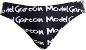 Garçon BLACK GRAFFITI Swim Brief - MAAT XL - Heren Ondergoed - Slip voor Man - Mannen Slip