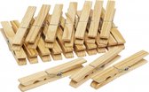 wasknijpers 9,5 cm hout bruin 20 stuks