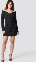 NA-KD off shoulder blazer dress