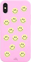 xoxo Wildhearts case voor iPhone XS Max - Smiley Colors Pink - iPhone Color Case
