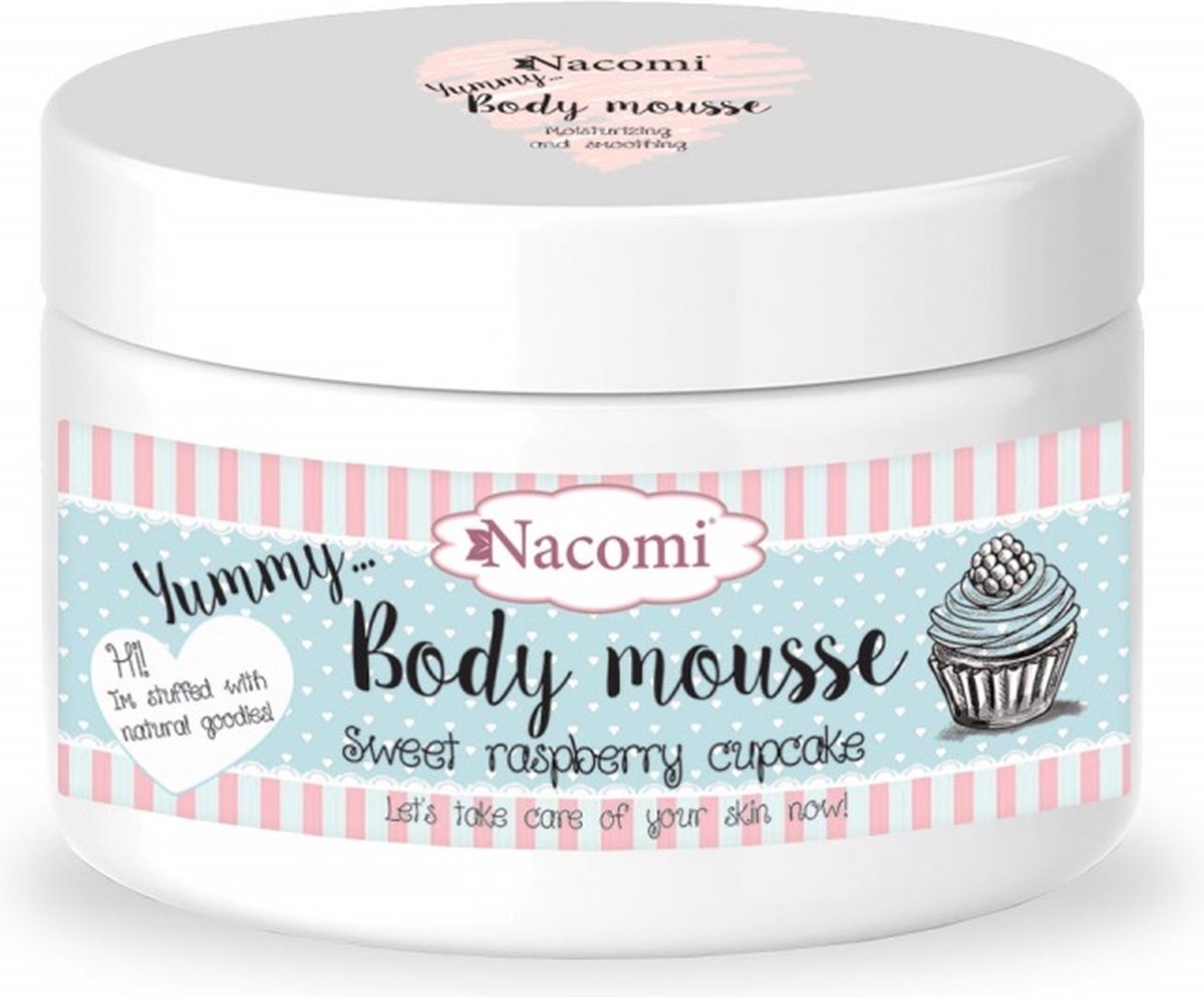 Nacomi Body Mousse Sweet Raspberry Cupcake 180ml.