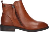 Carmela Dames Laarsjes Camel | Cognac | Leer | Maat 38