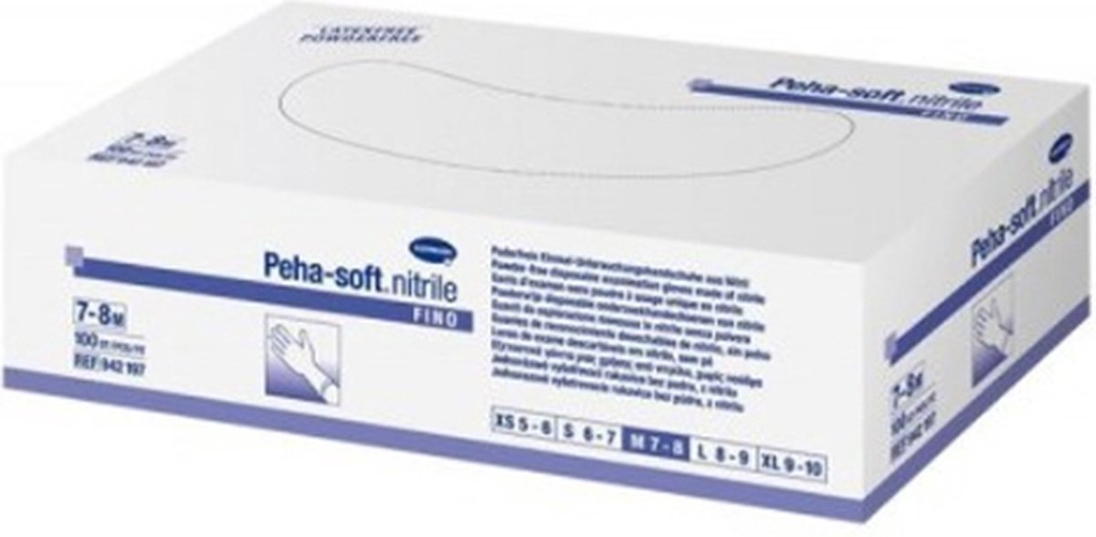 Hartmann Peha Soft Nitrile Gloves Medium Size 100 Units