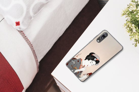 Coque Huawei P20 - Japonais - Femme - Maquillage - Vintage - Coque de téléphone en Siliconen