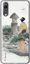 Coque Huawei P20 - Vintage - Femme - Japon - Kimono - Scandinave - Coque de téléphone en Siliconen