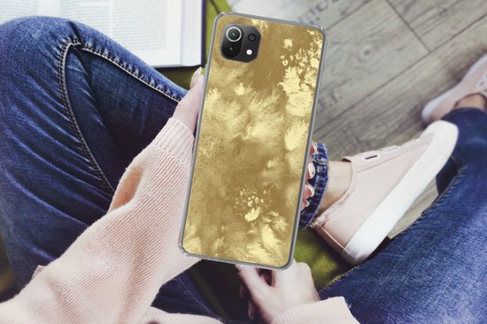 Convient pour coque Xiaomi 11T - Or - Peinture - Abstrait - Étui de téléphone en Siliconen