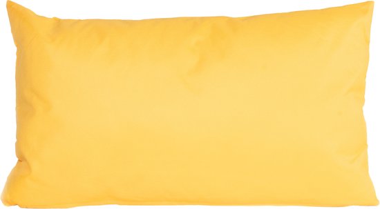 Bank/Sier kussens voor binnen en buiten in de kleur geel 30 x 50 cm - Tuin/huis kussens