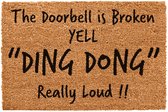 CKB Doorbell Broken Yell Drôle Paillasson en fibre de coco