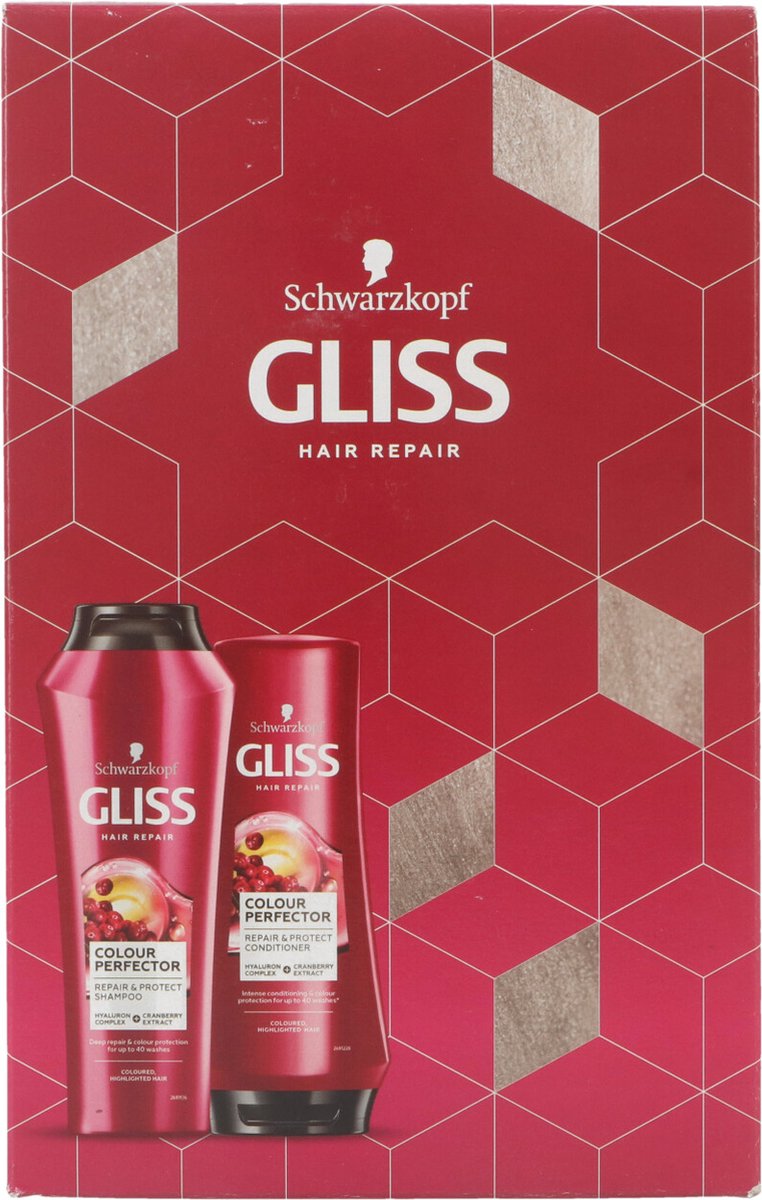 Gliss Giftset Shampoo 250ml+Conditioner 200ml Colour Perfector