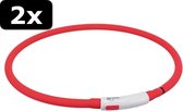 2x - HB USB FLASH LIGHT ROOD 70CM