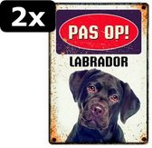 2x WAAKBORD BLIK LABRADOR