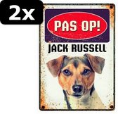 2x WAAKBORD BLIK JACK RUSSELL