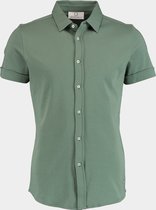 Born With Appetite Casual hemd korte mouw Groen Earl Shirt Sl 22108EA28/903 dusty green