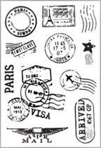 Clearstamps - Air Mail - Stempels voor o.a bulletjournal, scrapbooking en kaarten maken - Par Avion Stempels - Poststempels