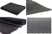OMID HOME 2x Non Slip Grip mat / Zwart – 2x 30x150cm / Niet Klevende Antislipmat Gaas Patroon voor Bureaus en Keukenlades