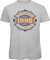 1998 The One And Only | Feest Kado T-Shirt Heren - Dames | Donker Blauw - Goud | Perfect Verjaardag Cadeau Shirt | Grappige Spreuken - Zinnen - Teksten | Maat S