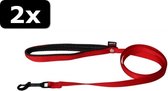 2x LOOPLIJN ROOD 25MMX120CM