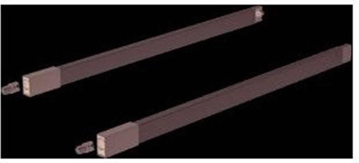 Hettich ArciTech set lengtereling 450mm zi