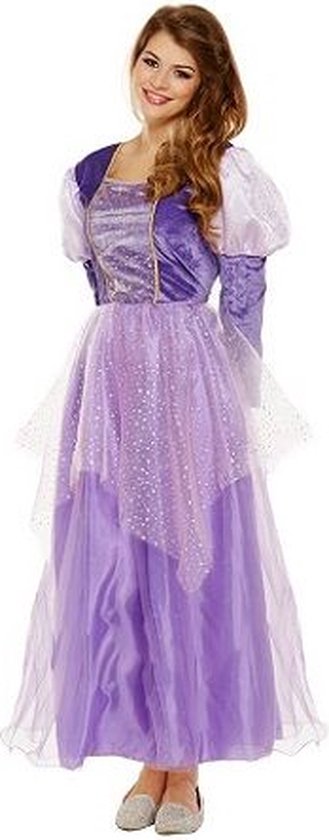 VOLWASSENEN DAMES Prinsessenjurk Rapunzel Kostuum | Lange Prinsessen Jurk |  Kleur:... | bol