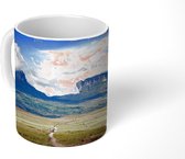 Mok - Woestijnkleurig pad dat leidt naar het Nationaal park Canaima in Venezuela - 350 ML - Beker - Uitdeelcadeautjes