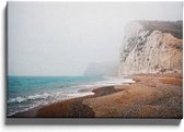Walljar - Foggy Ocean - Muurdecoratie - Canvas schilderij