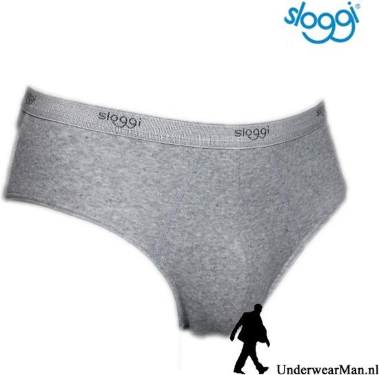 Sloggi Men Basic Slip Midi Homme - Gris - Taille XL